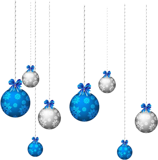 Download Christmas Balls Png File - Christmas Blue Ball Png Clipart (564x561), Png Download