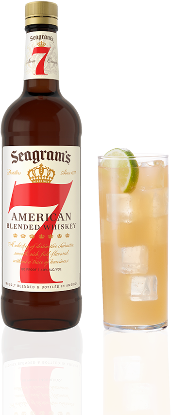 Seagrams 7 Apple Clipart (425x872), Png Download