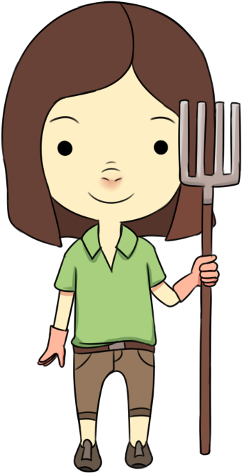 Farmers Wife Farmer Travis - Cartoon Clipart (900x900), Png Download