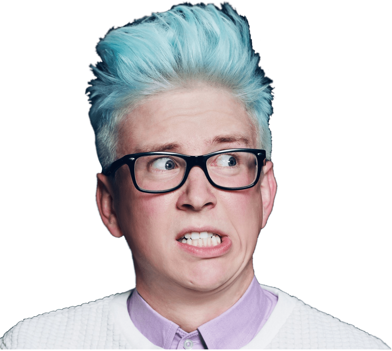 Tyler Oakley Scared - Tyler Oakley Clipart (1500x1500), Png Download
