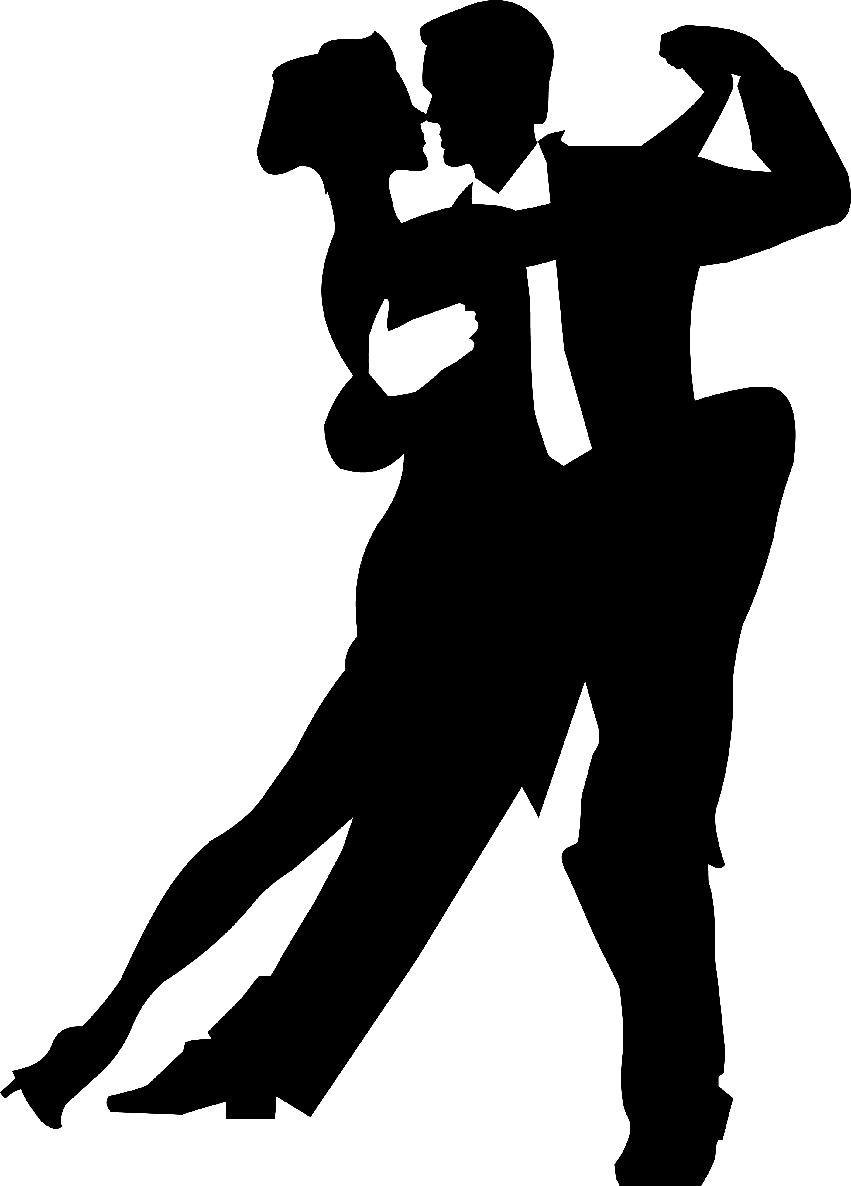 2801 X 3903 11 - Dancing Silhouette Png Clipart (2801x3903), Png Download