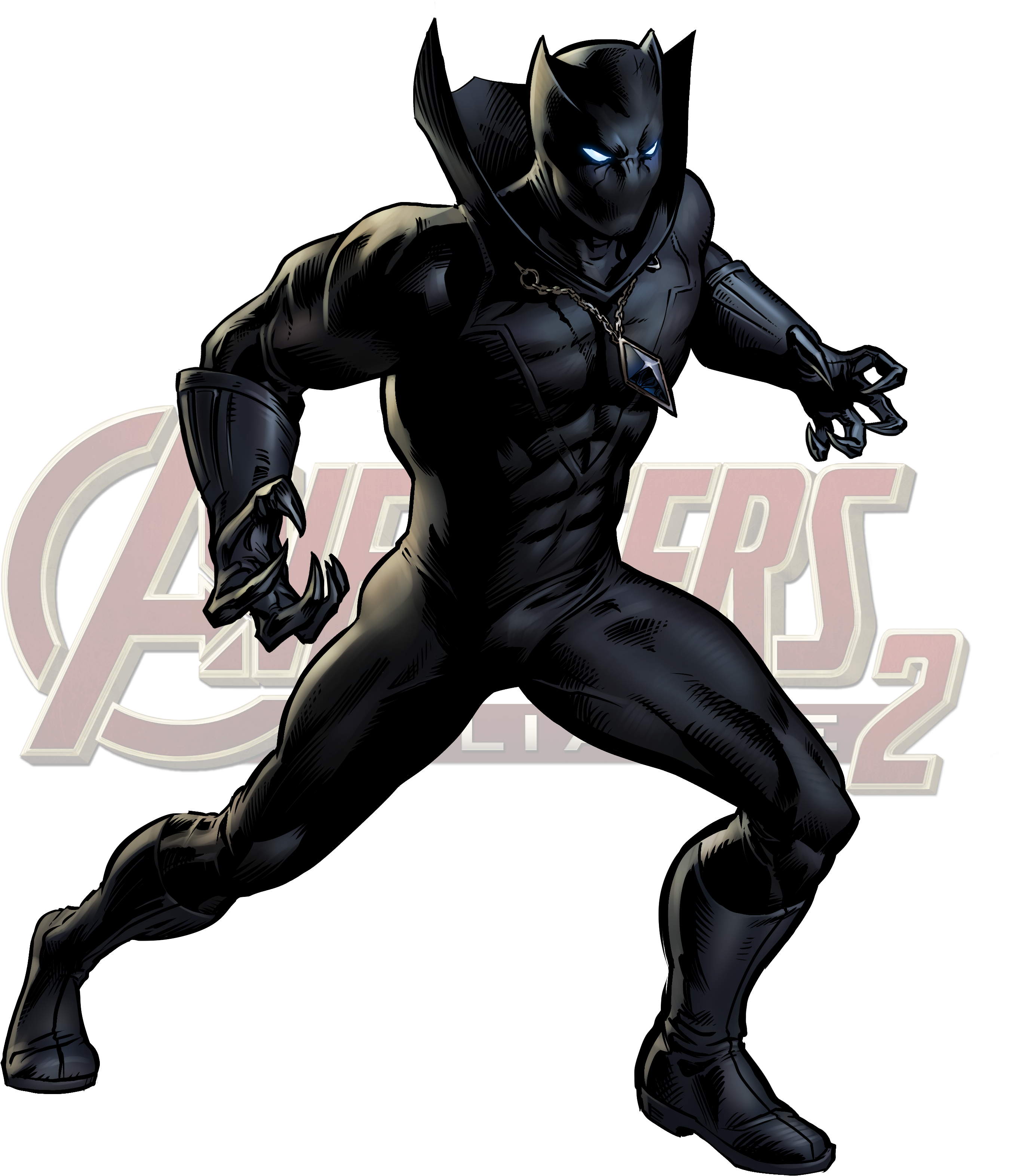 Marvel Black Panther Png - Black Panther Marvel Avengers Clipart (3300x3300), Png Download