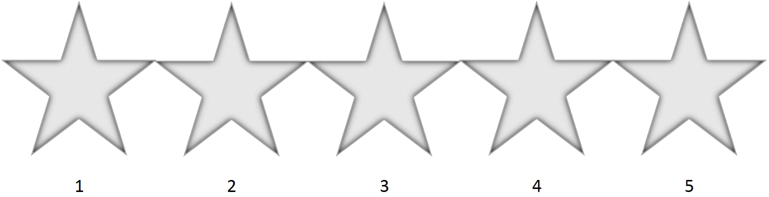 Rating Star Background Png - Four Out Of Five Stars Transparent Background Clipart (1598x470), Png Download