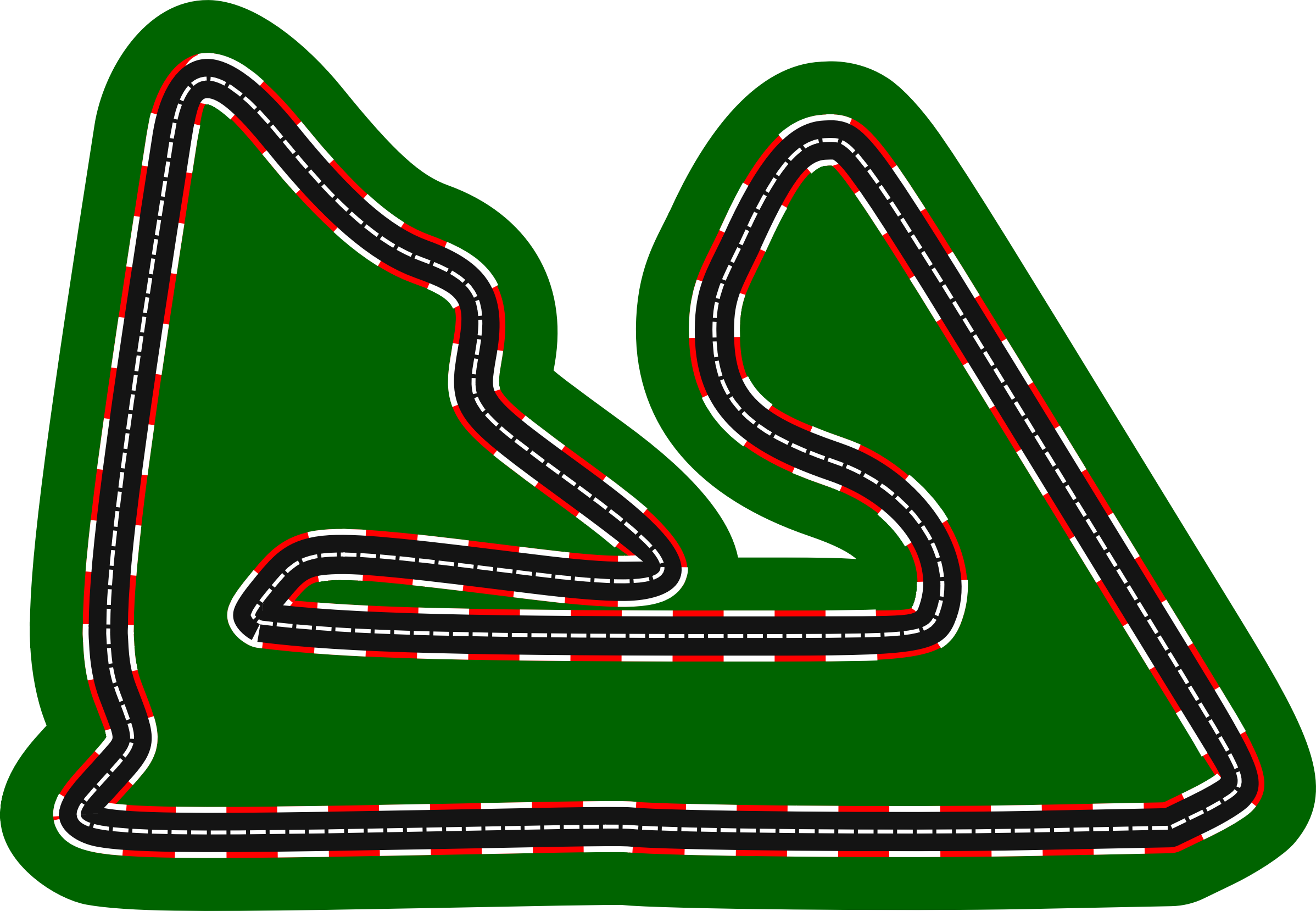 Big Image - Race Track Clip Art - Png Download (2396x1658), Png Download