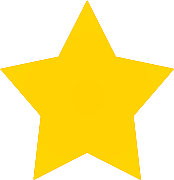 Yellow Star Transparent Background - Yellow Star Png Clipart (725x752), Png Download
