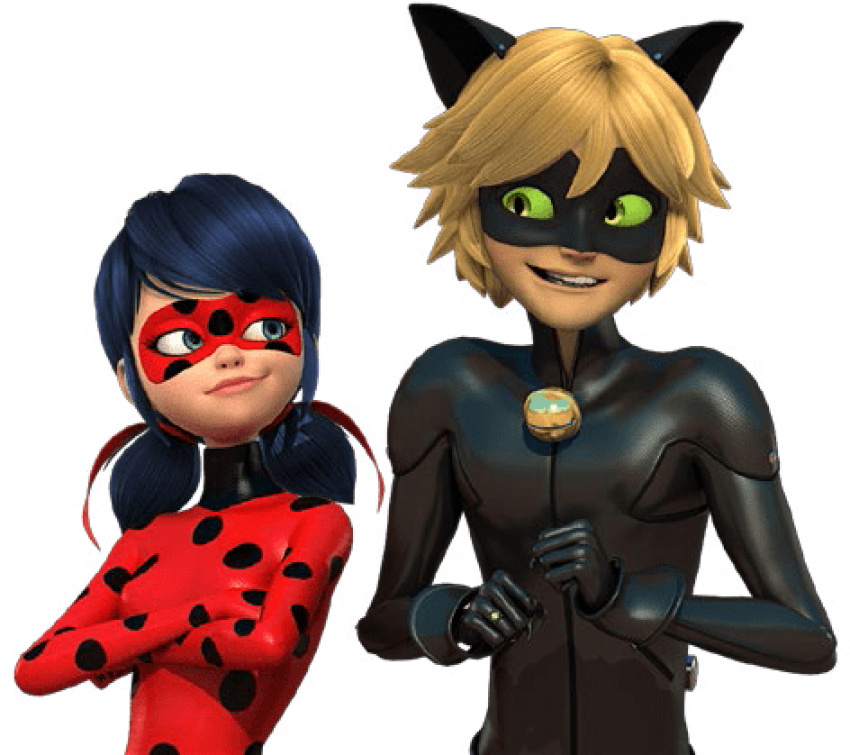 Free Png Download Miraculous Ladybug Chat Noir Png - Da Ladybug Do Cat Noir Clipart (850x755), Png Download