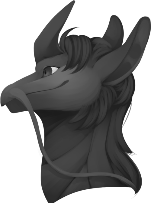 Unicorn Head Clipart Black And White - Illustration - Png Download (500x671), Png Download