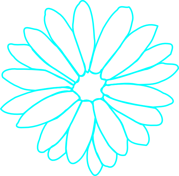 Blue Flower Png Clipart (600x590), Png Download
