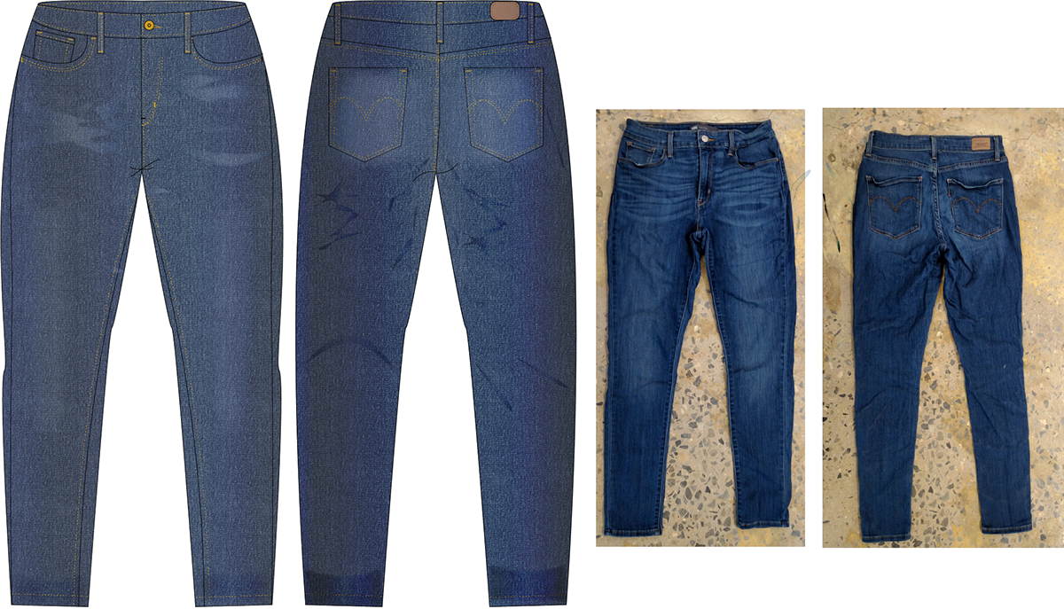 1200 X 687 5 - Denim Jeans Front And Back Clipart (1200x687), Png Download
