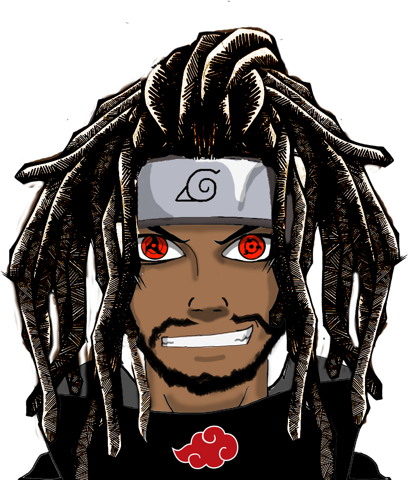 Black Anime Characters With Dreads Png Png Download Clipart Large Size Png Image Pikpng