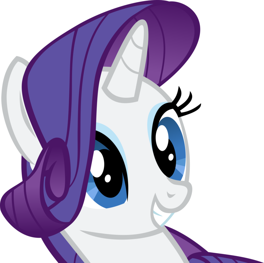 Rarity The Unicorn Images Rarity Smiling Hd Wallpaper - My Little Pony Rarity Face Clipart (895x892), Png Download