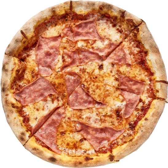 Ham Pizza - Sonkás Pizza Clipart (600x600), Png Download