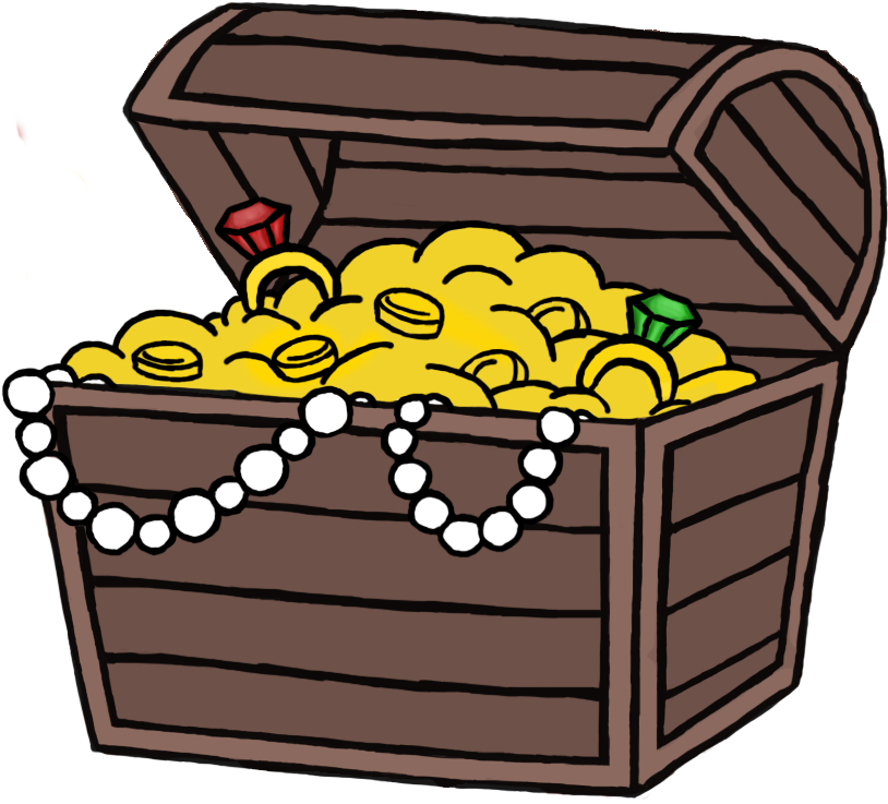 Game Design - Background Treasure Chest Transparent Cartoon Clipart (862x797), Png Download