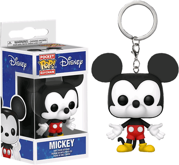 Mickey Mouse Pocket Pop Vinyl Keychain - Pop Vinyl Mickey Mouse Clipart (600x600), Png Download