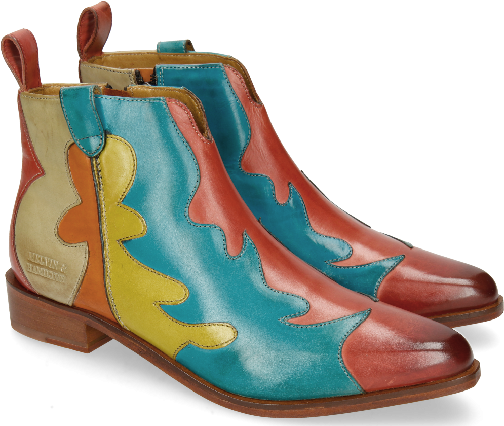 Ankle Boots Marlin 7 Fiesta Ice Blue Sol Tibet New - Melvin & Hamilton Clipart (1024x1024), Png Download