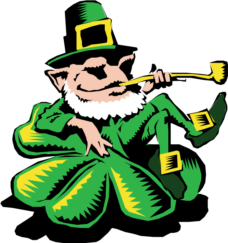 Leprechaun Clipart Clover - Illustration - Png Download (925x985), Png Download
