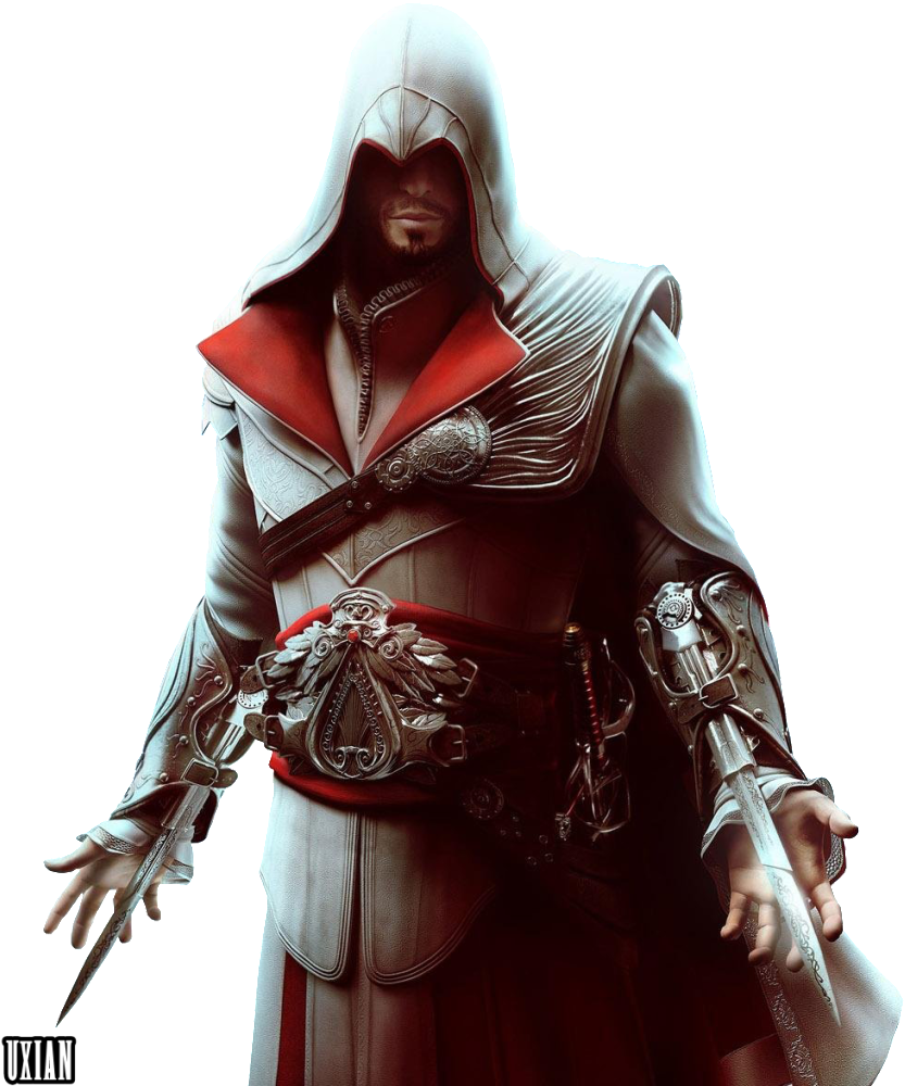 862 X 1023 2 - Ezio Auditore Assassins Creed Brotherhood Clipart (862x1023), Png Download
