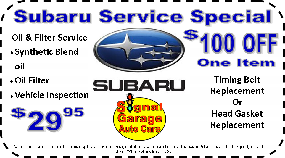 Subaru-coupon - Subaru Synthetic Oil Change Coupon Clipart (963x534), Png Download