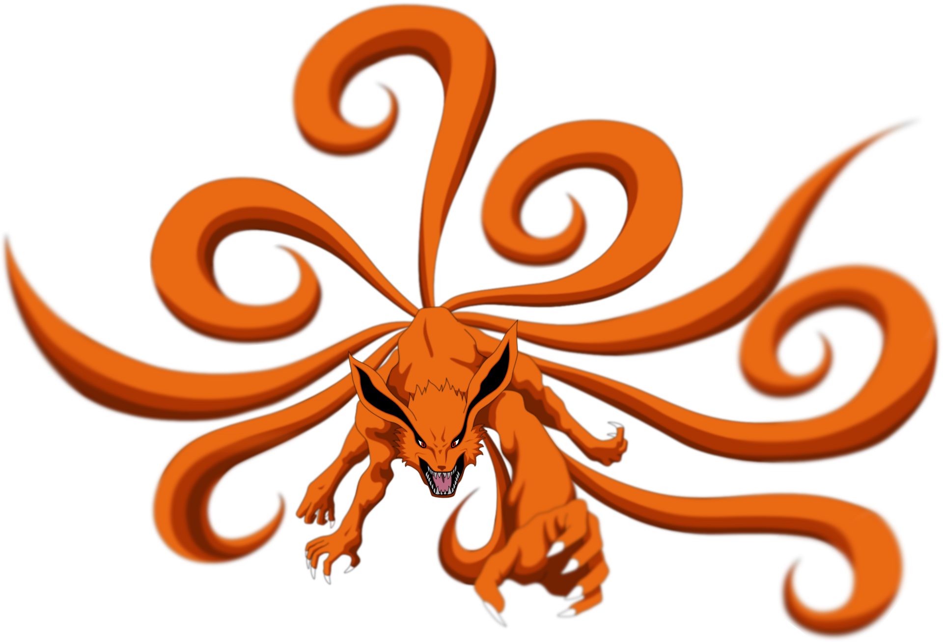 Naruto Nine Tails Png Zorro De Colas Transparent Png Kindpng | The Best
