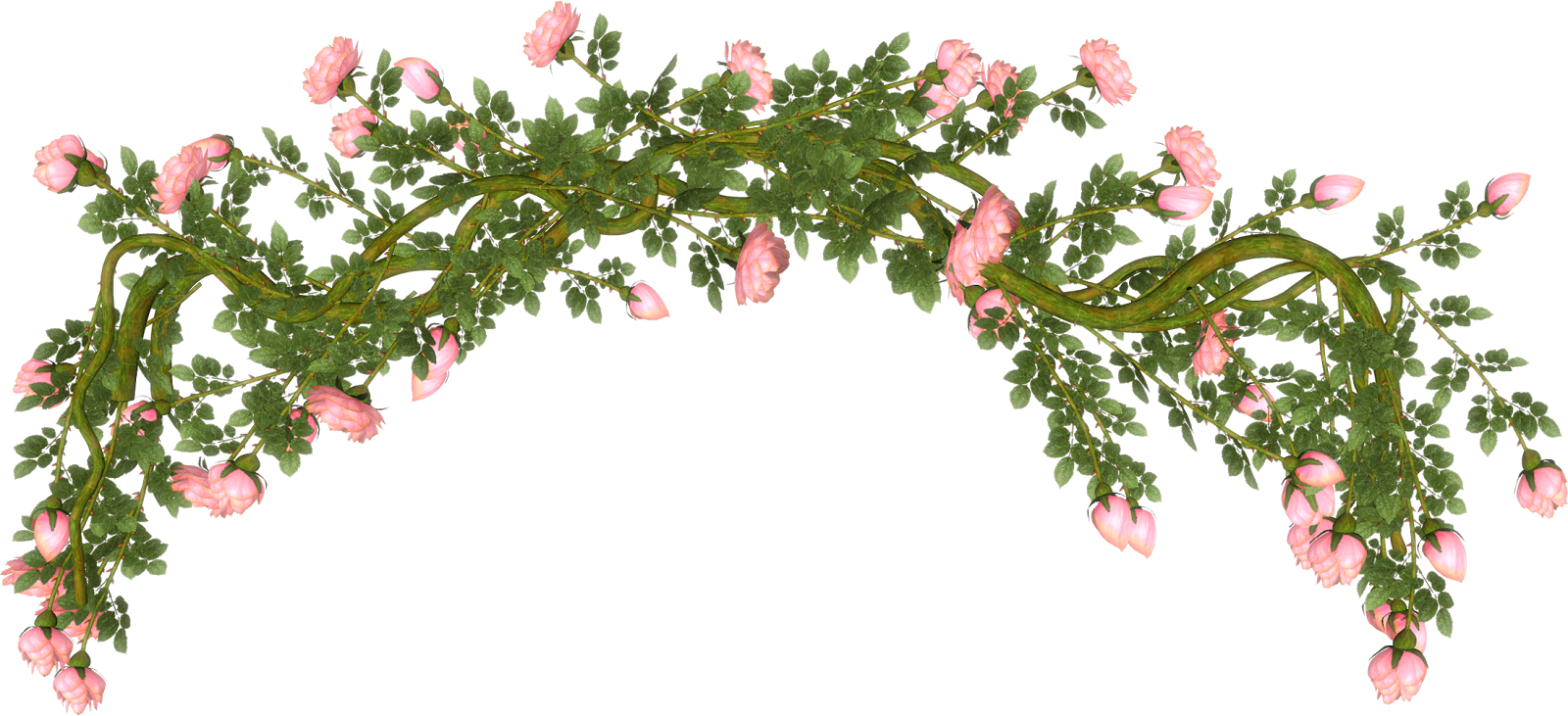 Rosas Rojas Png - Adorno De Flores Png Clipart (1600x731), Png Download