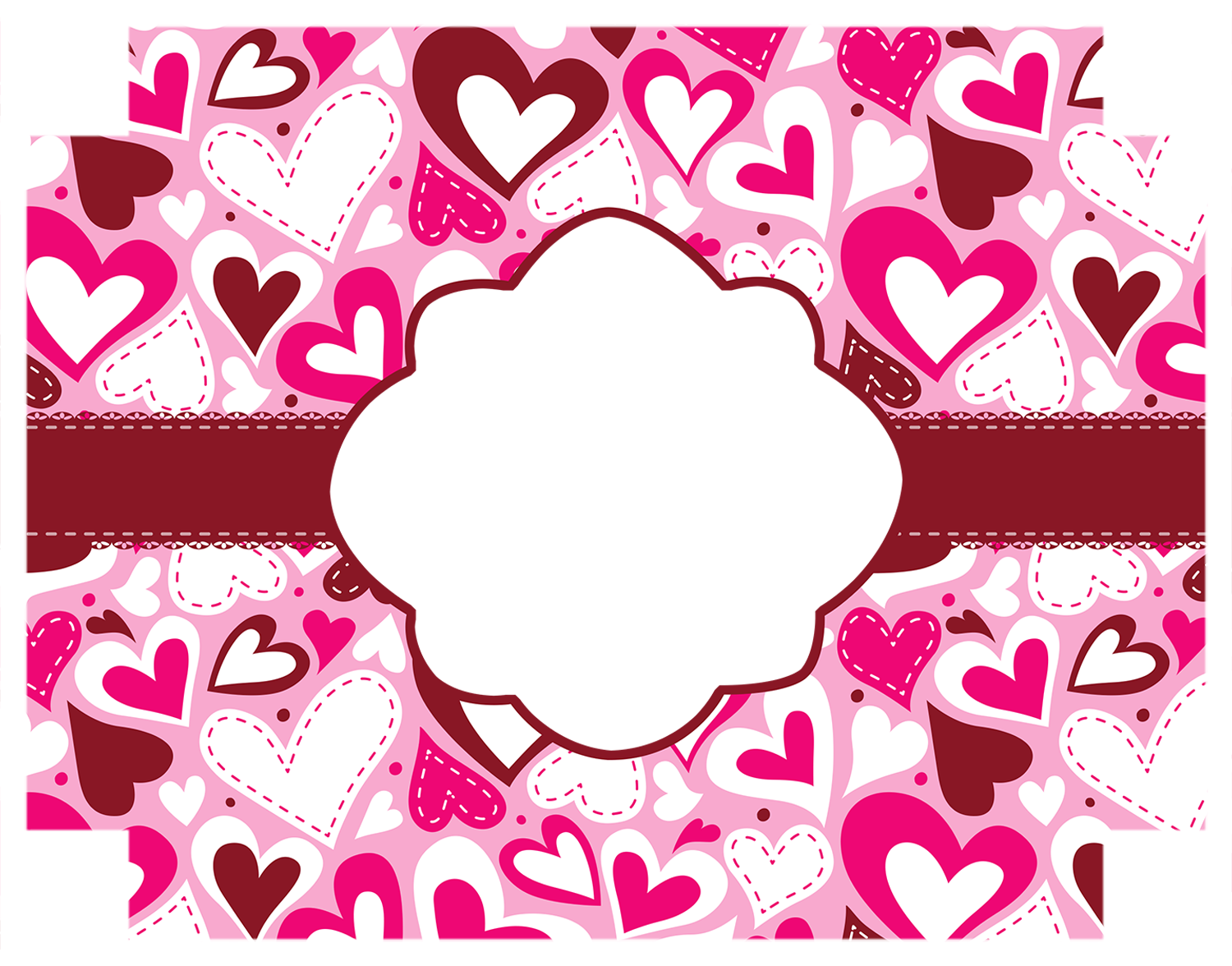 Cama Personalizada Para Perros Corazones Rosas - Heart Clipart (1500x1176), Png Download