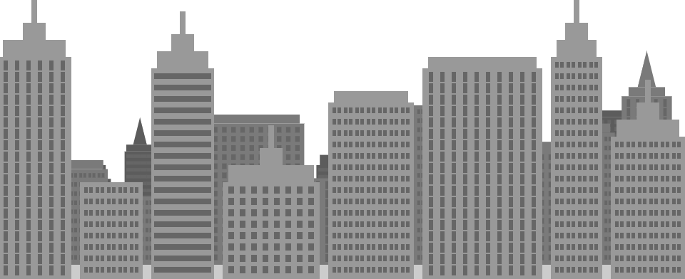 Drawing Cityscape - Urban Area Drawing Easy Clipart (960x392), Png Download