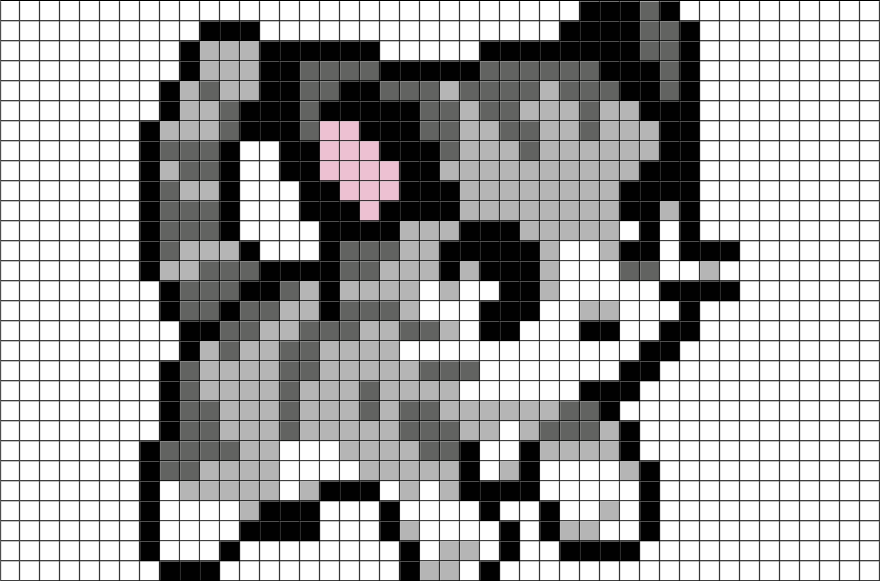 880 X 581 6 - Cute Cat Pixel Art Clipart (880x581), Png Download