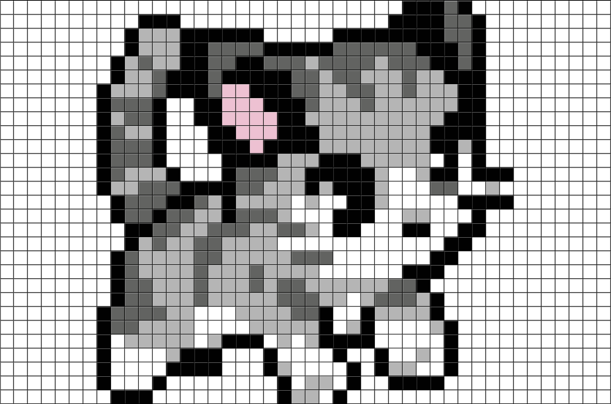 Cute Cat Pixel Art