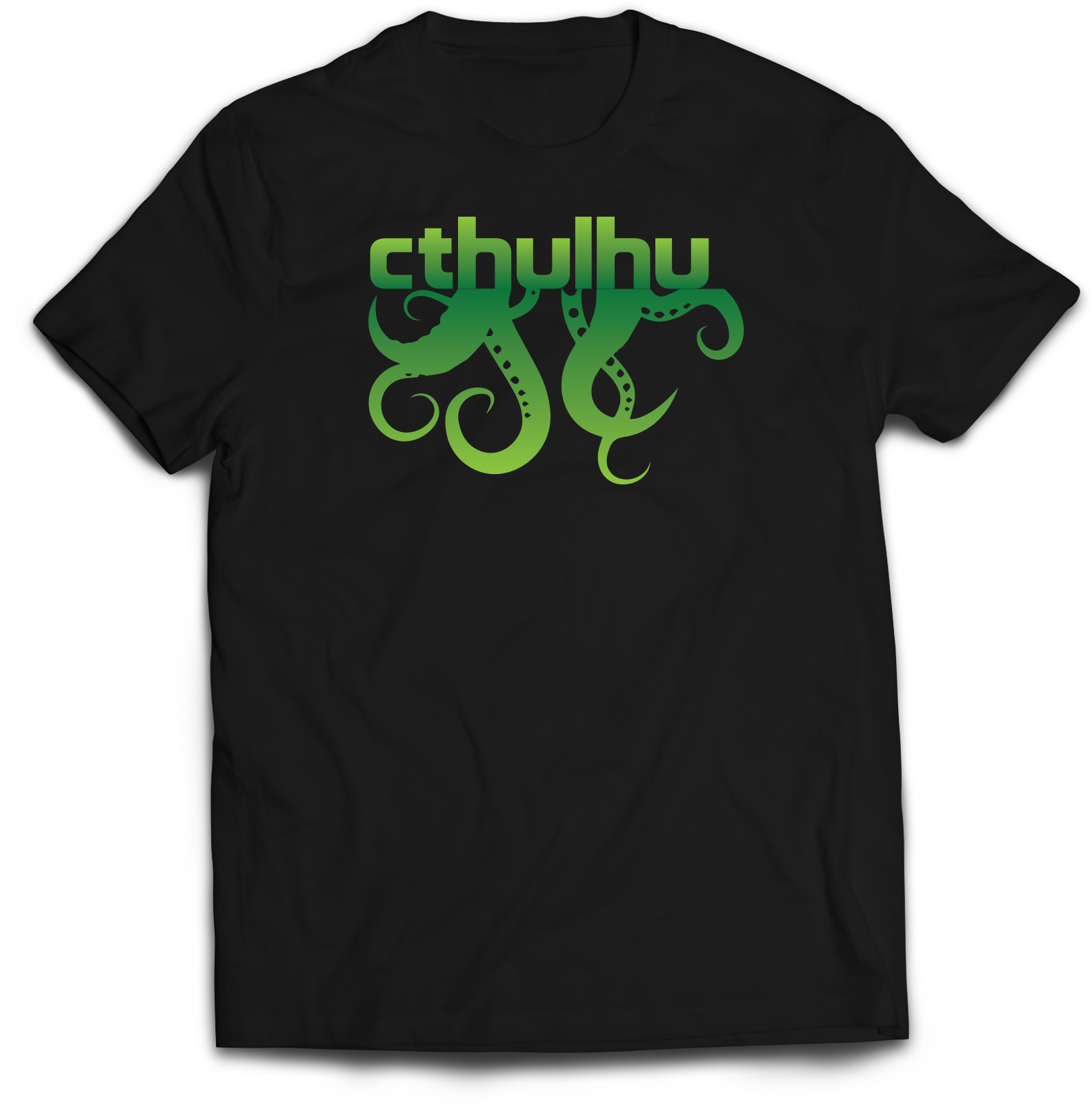 Cthulhu - Shirt With Text On Back Clipart (2400x1800), Png Download