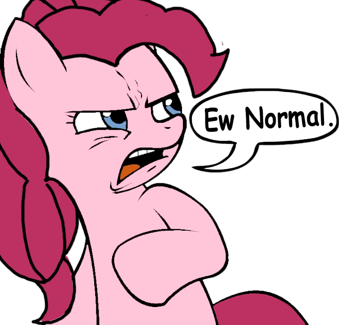 Devon Bunny, Ew Gay, Pinkie Pie, Reaction Image, Safe, - Ew Normal Clipart (680x651), Png Download