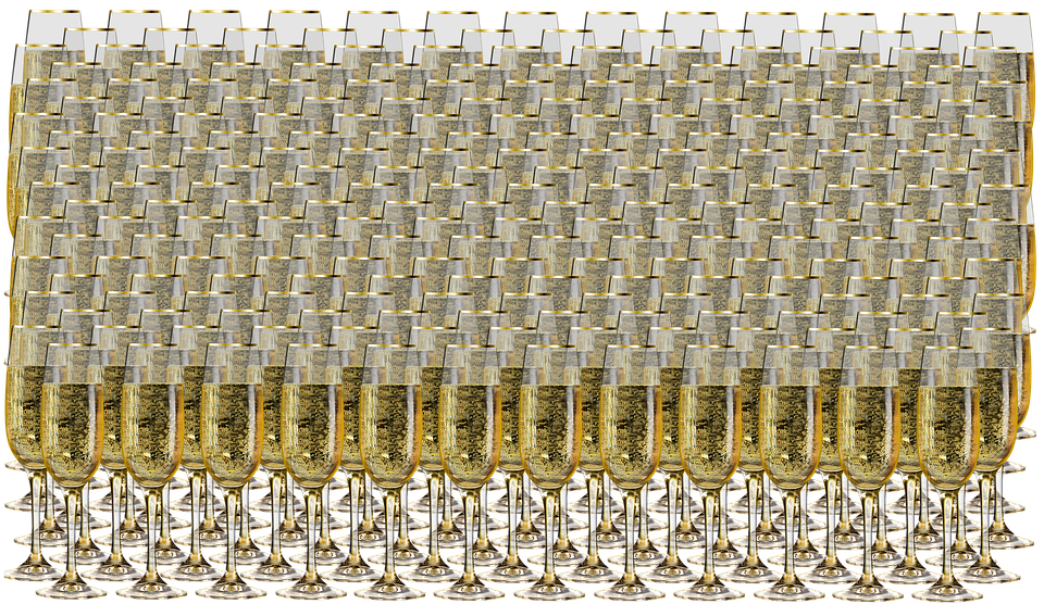 Champagne Glasses, Champagne, Drink, Celebrate - Champagne Clipart (960x556), Png Download