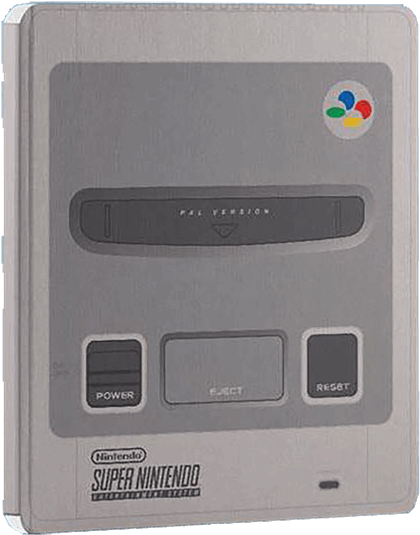 Snes Shaped Notebook - Super Nintendo Entertainment System Clipart (600x600), Png Download