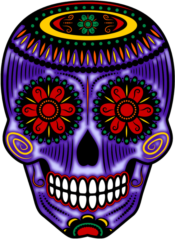 Svg Black And White Stock Art Altars Blog Purple - Calaveras Altar De Muertos Clipart (580x783), Png Download