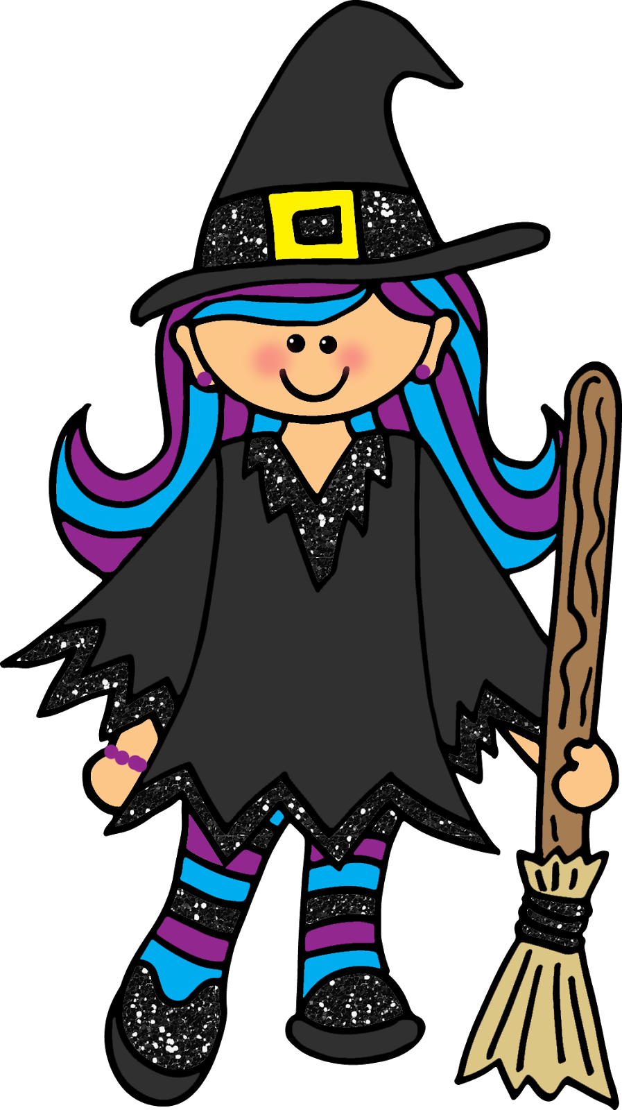 Friendly Witch Clipart - Large Size Png Image - PikPng.