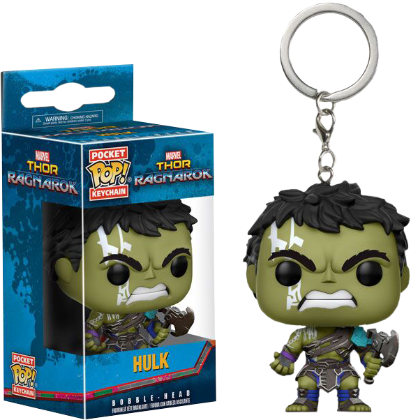 Hulk Gladiator Suit Pocket Pop Vinyl Keychain - Funko Pop Keychain Hulk Clipart (589x602), Png Download