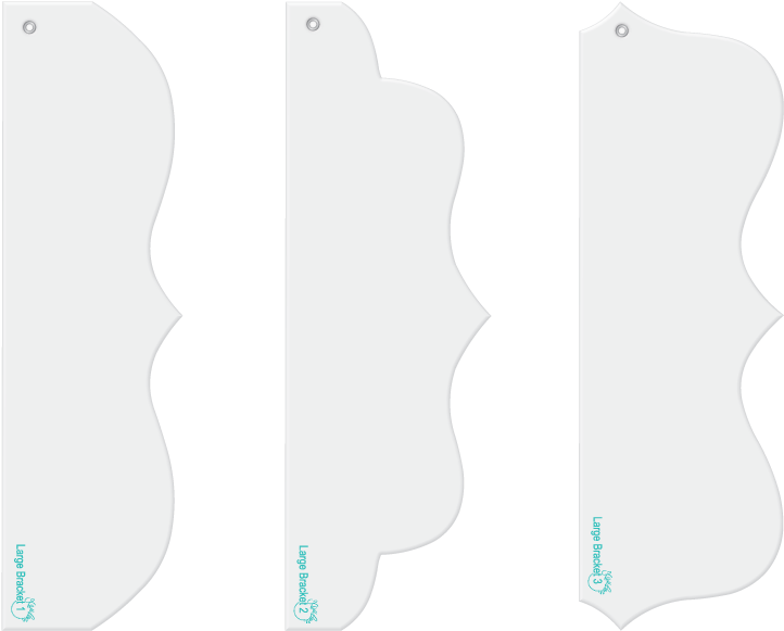 Large Brackets Designer Template Fun Border Set - Kiwi Lane Templates Clipart (800x620), Png Download
