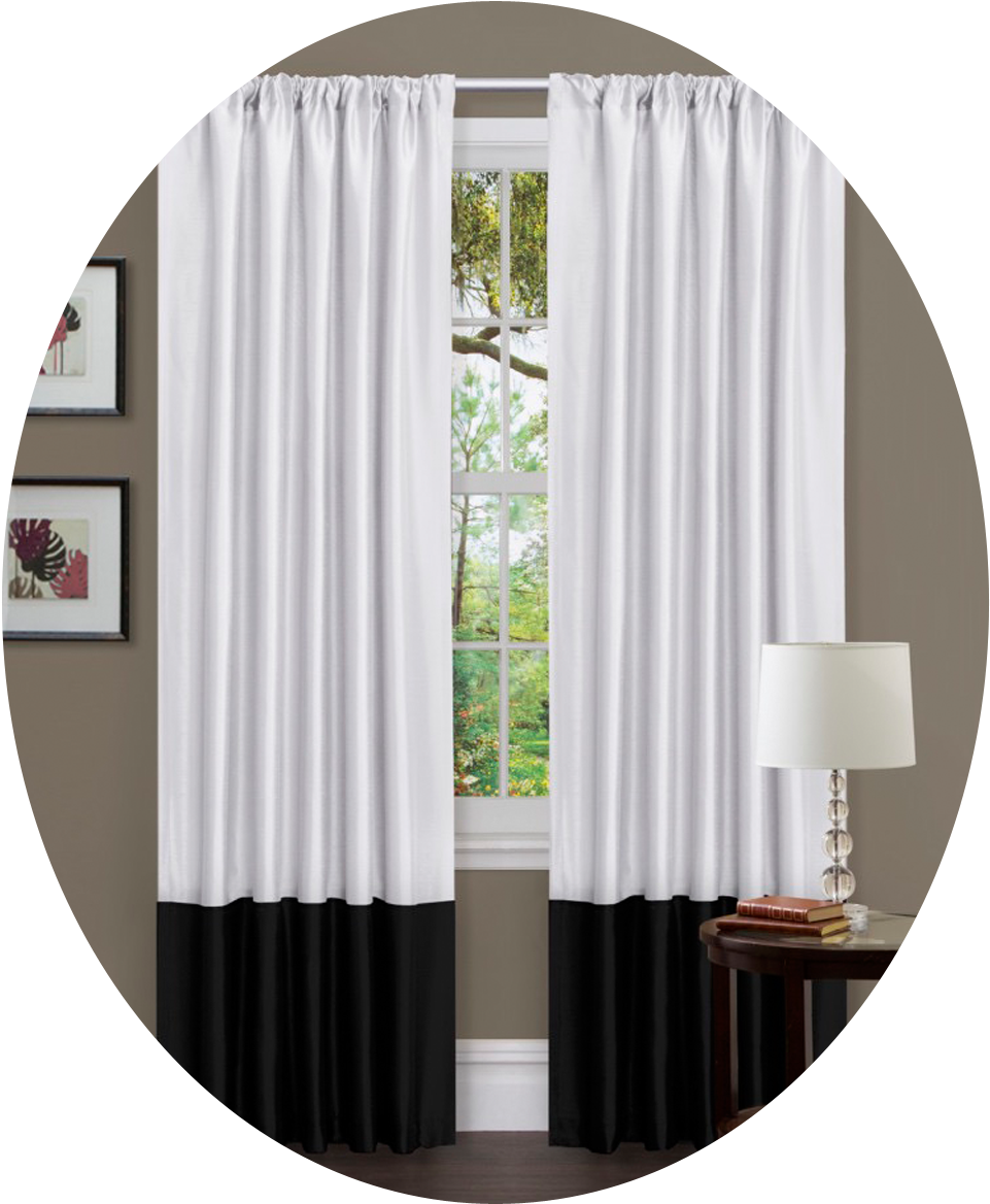Curtains - 2 Renkli Fon Perde Modelleri Clipart (1000x1200), Png Download