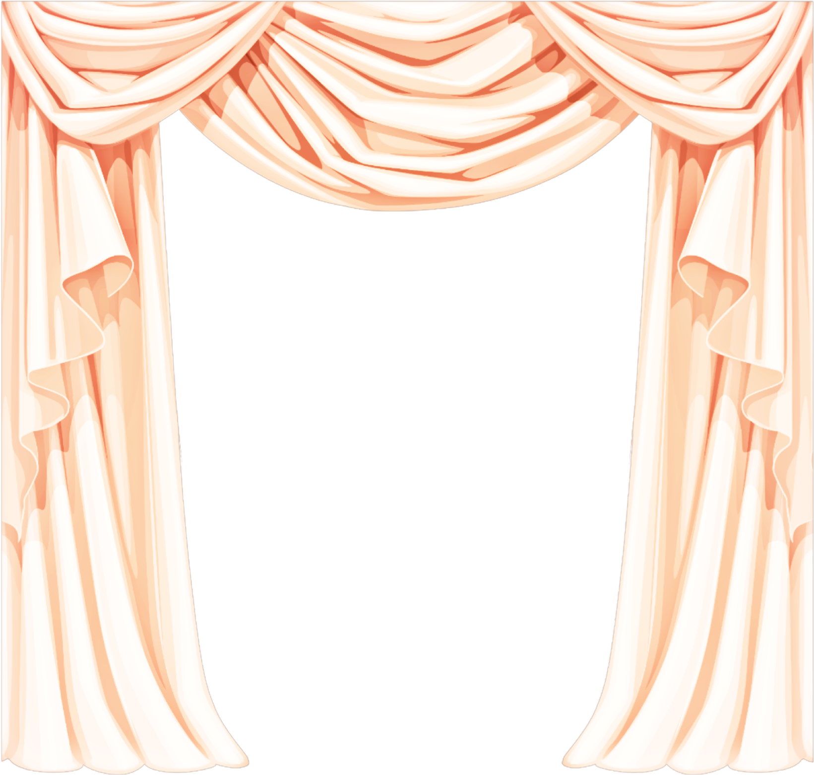 Curtain Cortina Curtains Cortinas Fabric Tela Cloth Clipart (1641x1561), Png Download