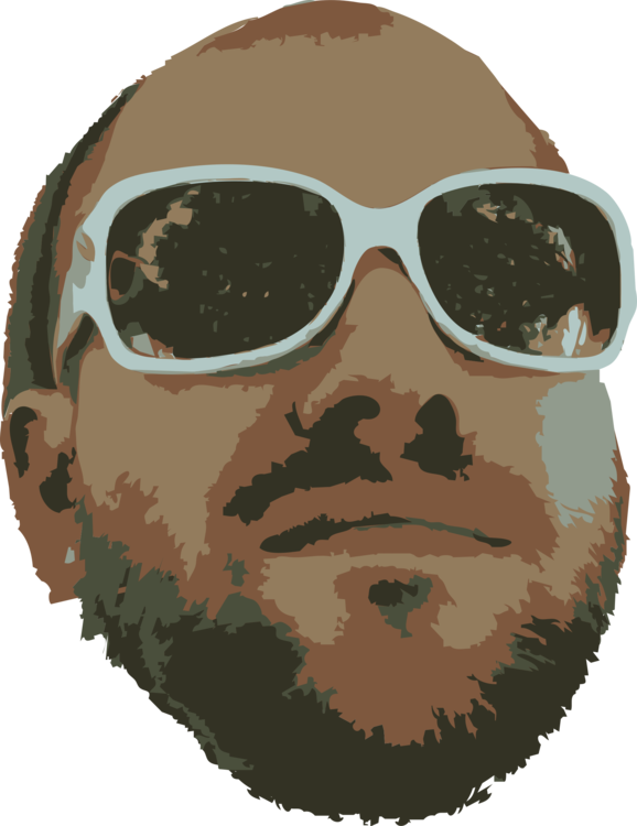 Sunglasses Goggles Man Snout - Clip Art - Png Download (578x750), Png Download