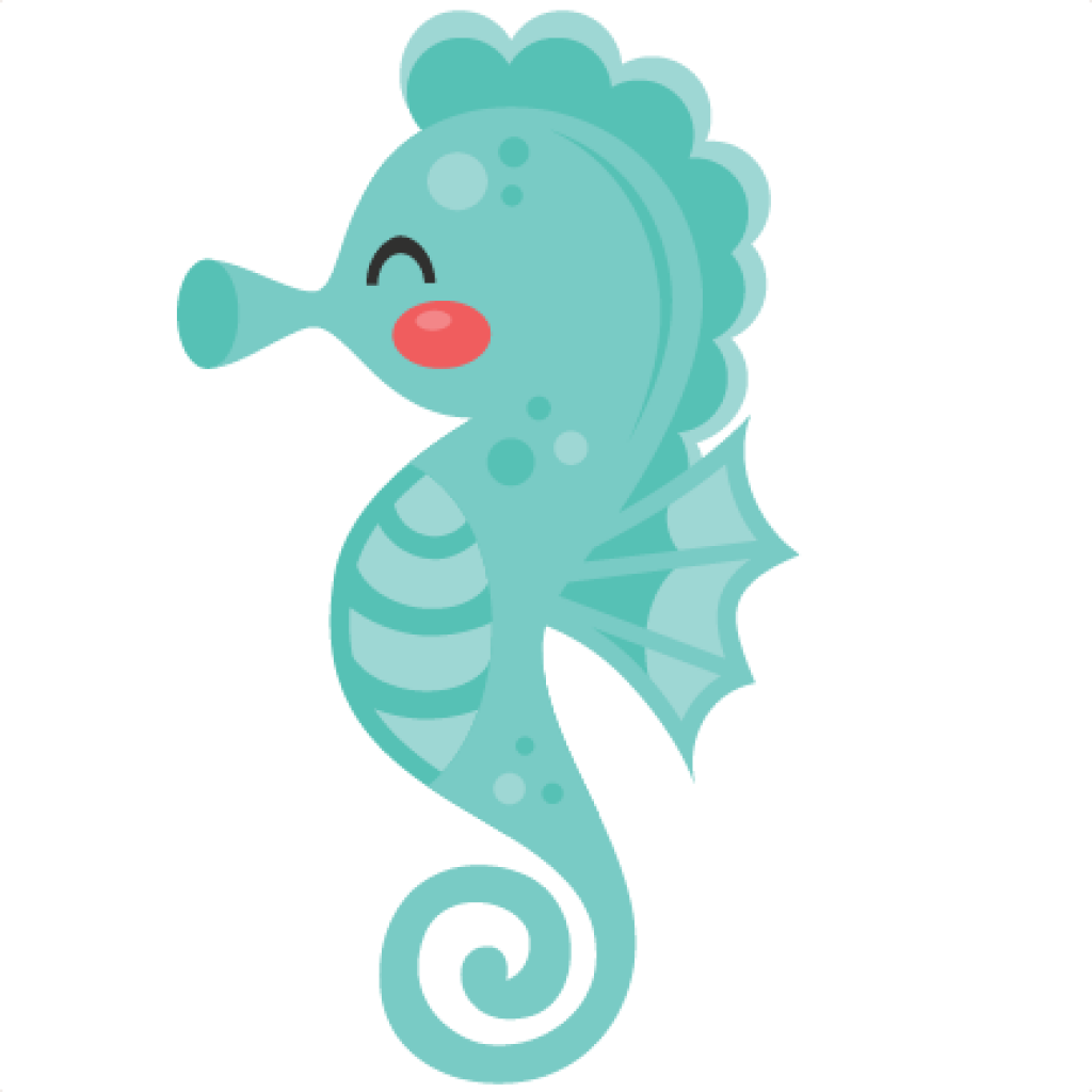 1024 X 1024 4 - Cute Baby Sea Horse Clipart - Png Download (1024x1024), Png Download