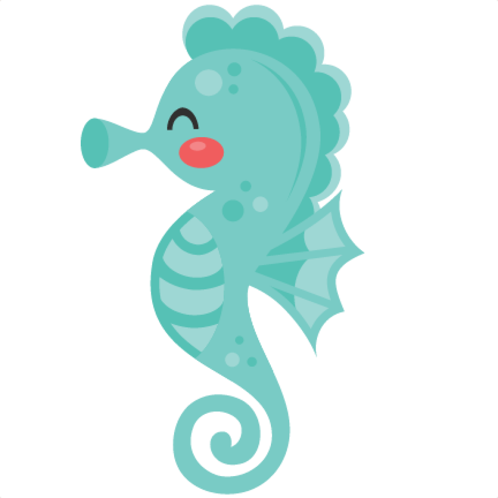 1024 X 1024 4 - Cute Baby Sea Horse Clipart - Png Download - Large Size