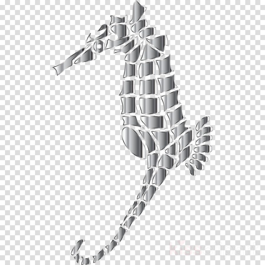 Chrome Stylized Seahorse Silhouette Frosted Glass Pulb - Png De Frame De Flores Clipart (900x900), Png Download