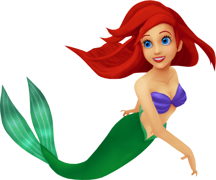 Ariel Png - Ariel The Little Mermaid Kingdom Hearts Clipart (701x583), Png Download