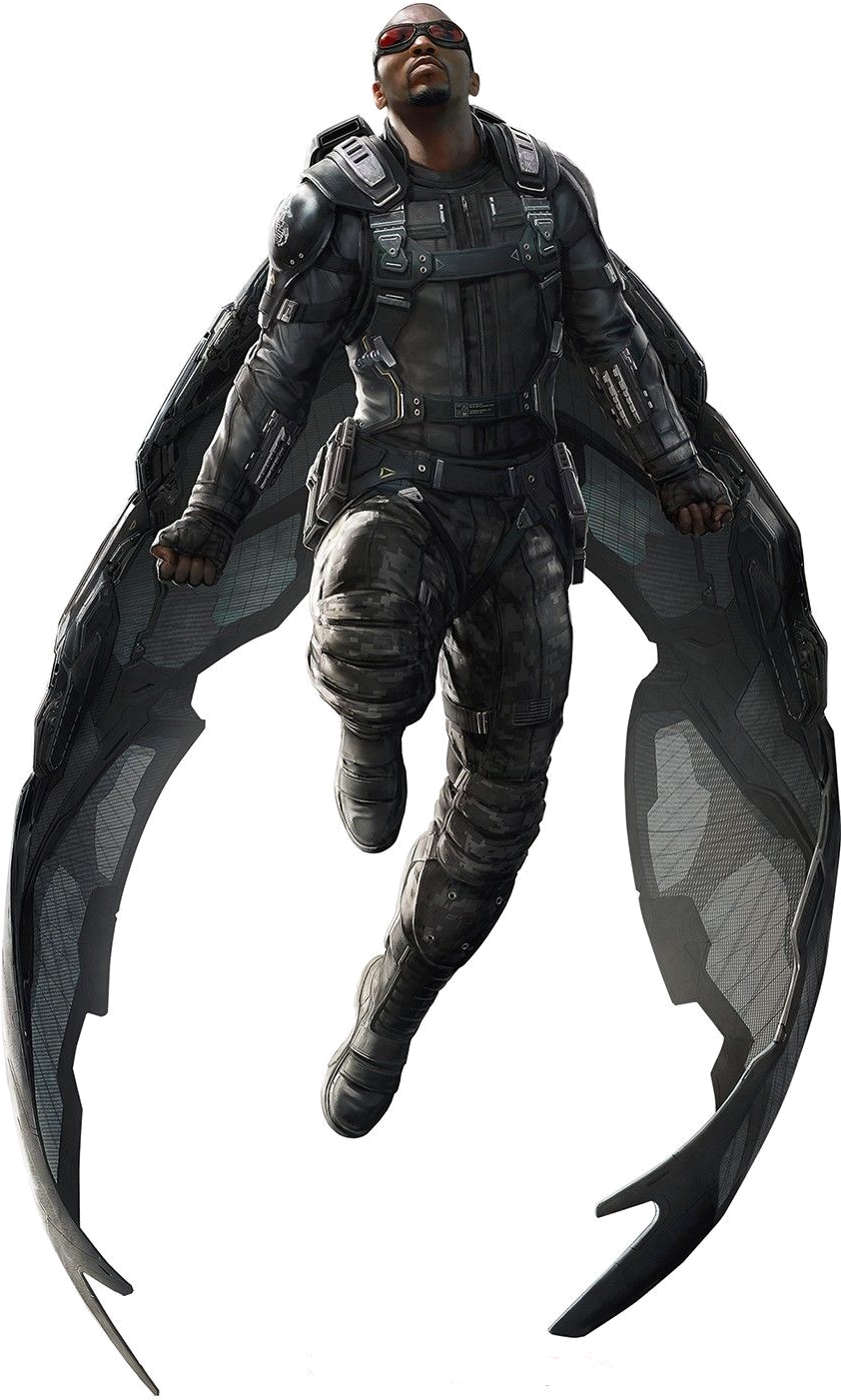 Falcon Png Marvel - Falcon Marvel Clipart (898x1494), Png Download