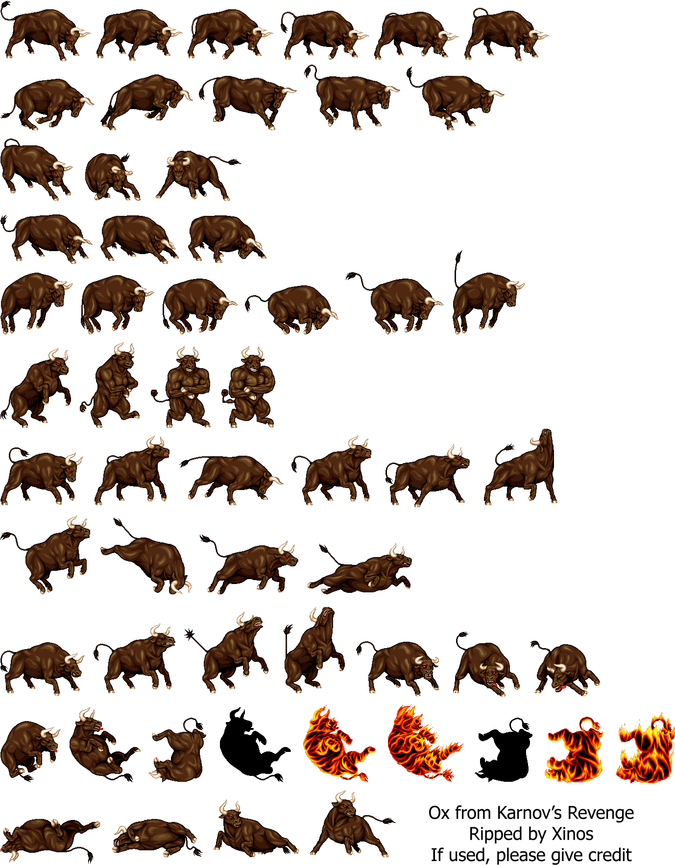 Click For Full Sized Image Ox - Ox Sprite Clipart (1378x1767), Png Download