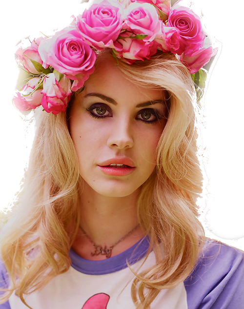 14th Jul - Lana Del Rey Cabelo Rosa Clipart (500x633), Png Download