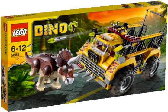 Triceratops Trapper - Zoom - Lego Dino Triceratops Trapper Clipart (650x650), Png Download