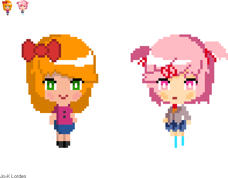 Artworkelizabeth - Pixel Art Lolis Clipart (800x600), Png Download