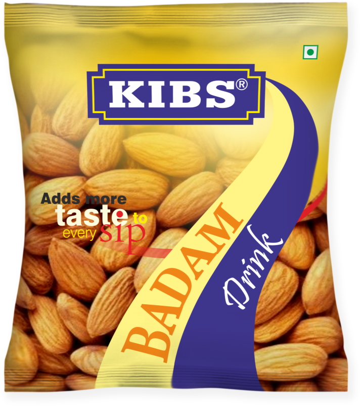 Kibs Badam Drink - Badam Feast Powder Clipart (909x901), Png Download