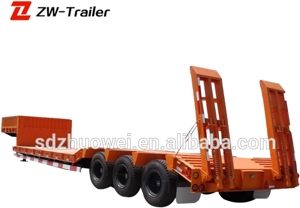 Hydraulic Multi Axles Low Bed/lowboy Truck Semi Trailer - Trailer Truck Clipart (700x700), Png Download